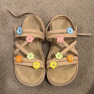 Girls cat and jack flower sandals